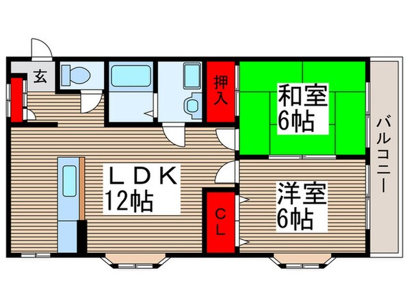 ウエストヒルズの物件間取画像